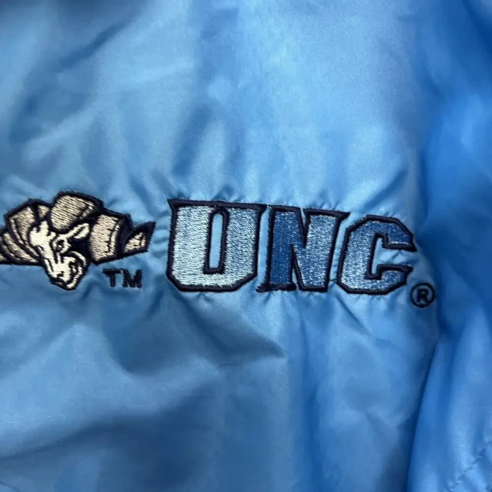 Vintage 90s UNC Tar Heels Jacket Mens Large 1/4 Zip Pullover Windbreaker
